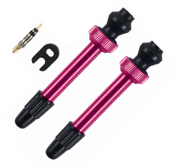 Barbieri 45mm ventil sæt til tubeless Pink