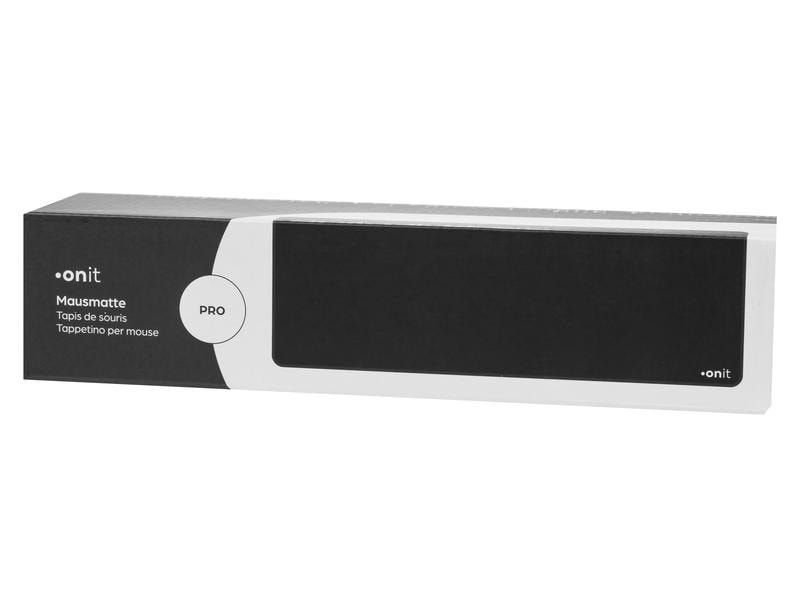 onit Mausmatte Pro Schwarz Mauspad aus weichem Schaumstoff