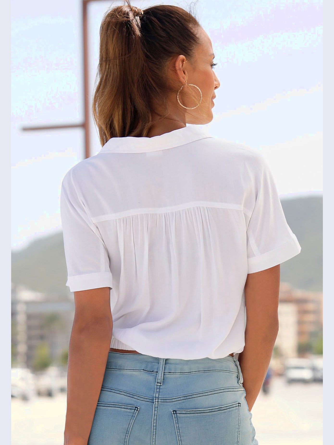 Chemisier patte de boutonnage devant