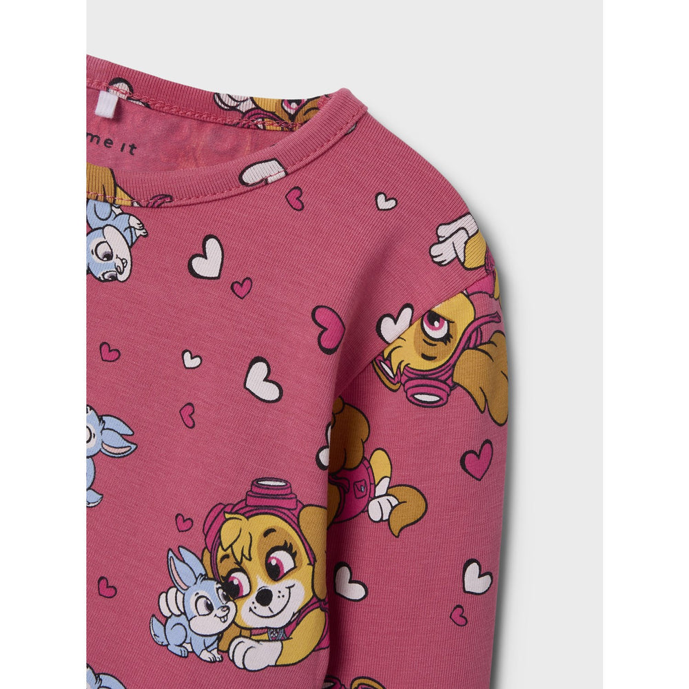 Køb Name It Rapture Rose Nmfjiddi Paw Ls Top Cplg