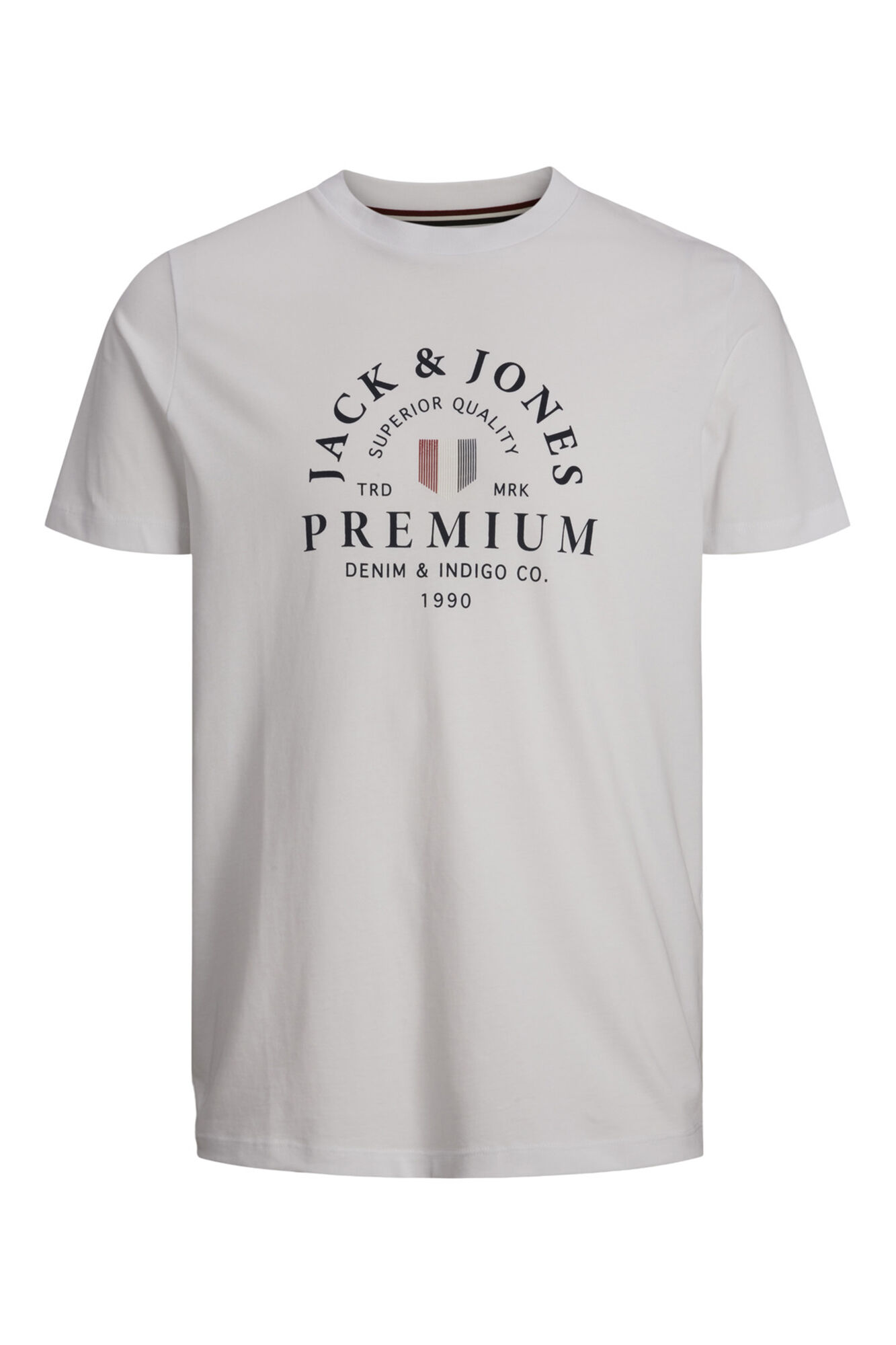 Camiseta de manga curta com estampa frontal - Branca