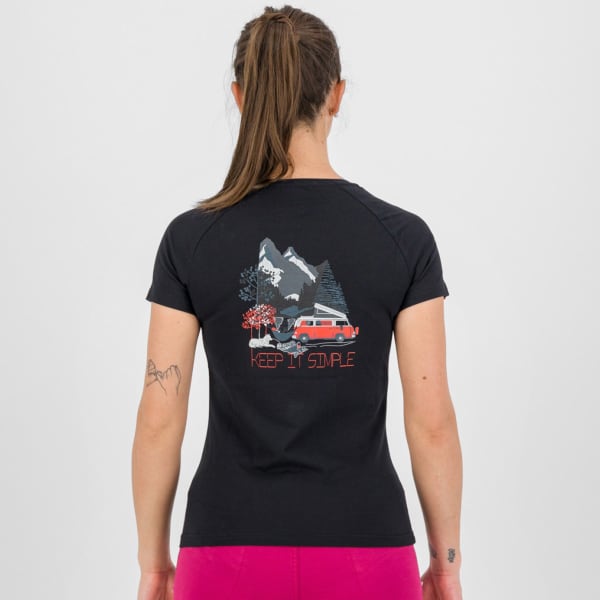 T-shirt randonnée KARPOS GENZ W T-SHIRT BLACK