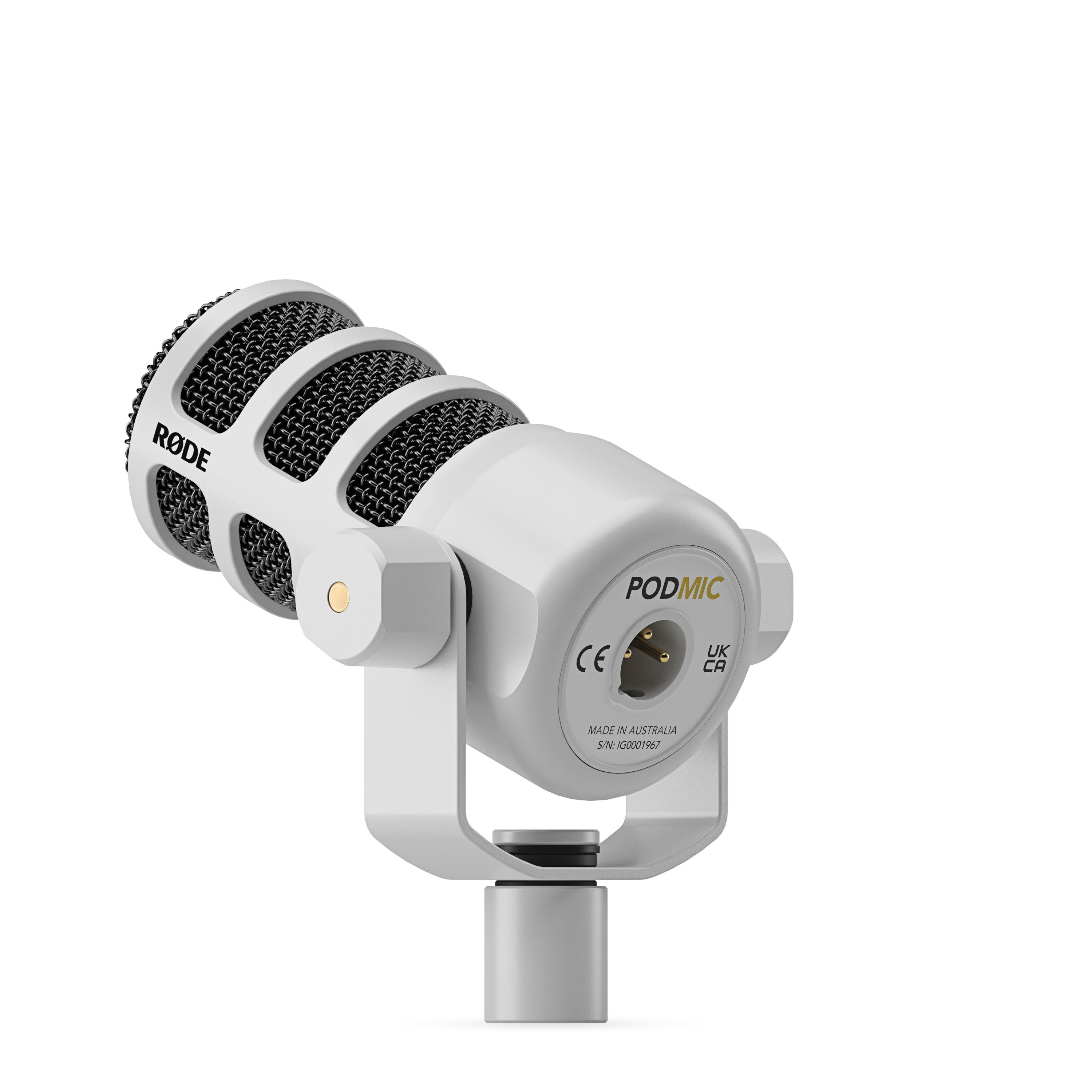 RØDE PodMic podcast microfoon wit
