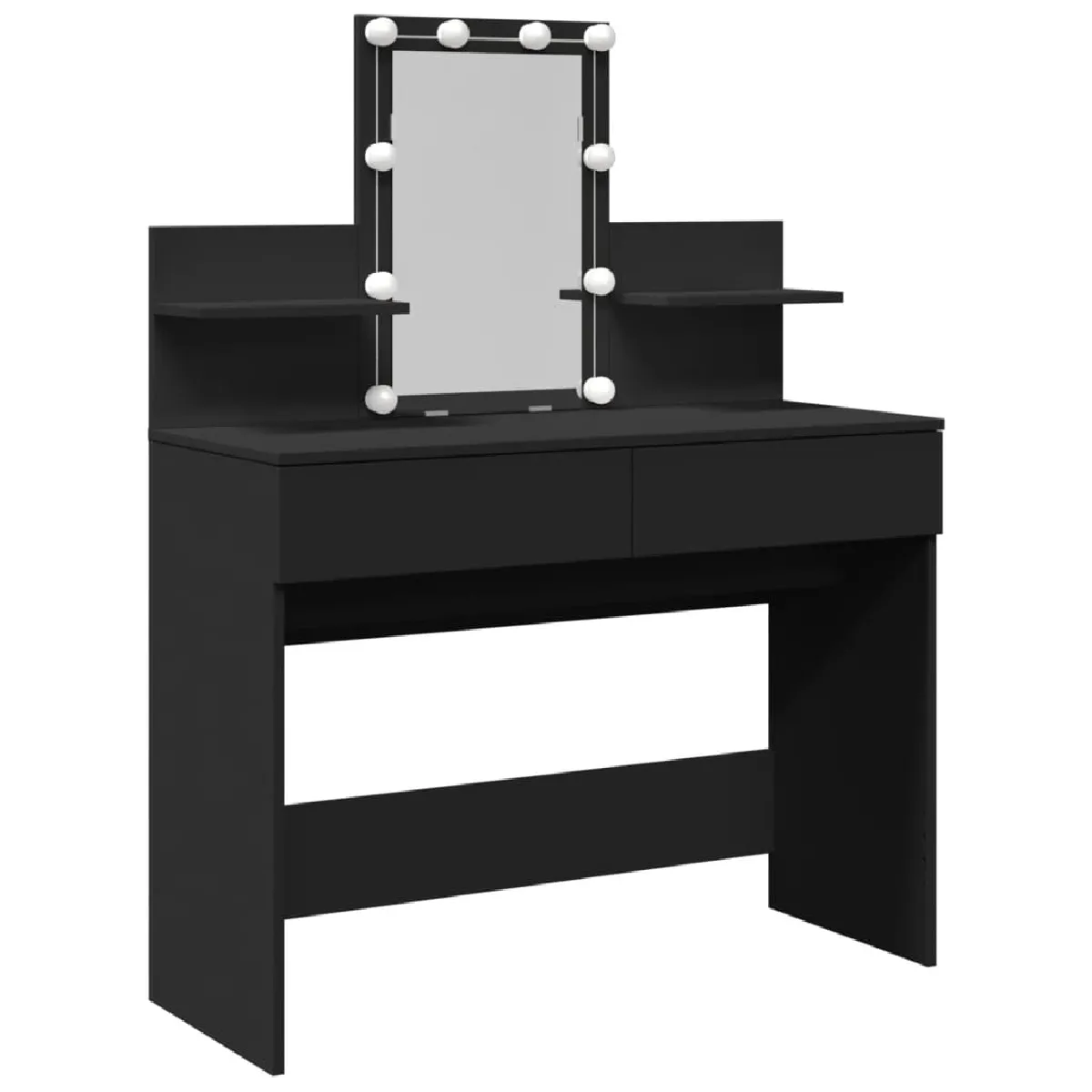 vidaXL Coiffeuse avec LED - Noir