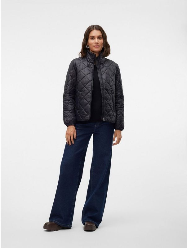 VERO MODA - Gematelasseerde Donsjas - Zwart - Polyamide