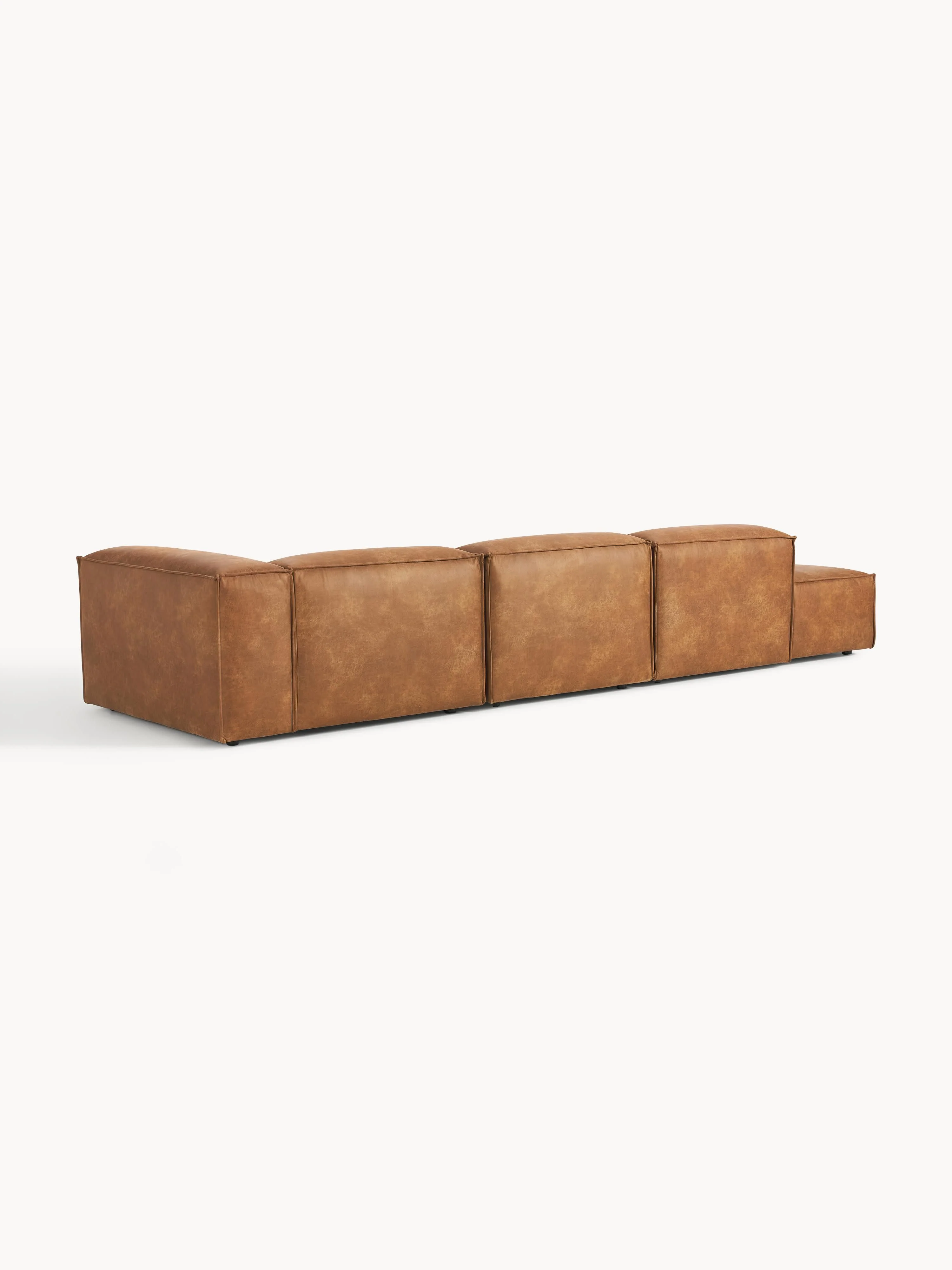Modulaire XL chaise longue Lennon van gerecycled leer