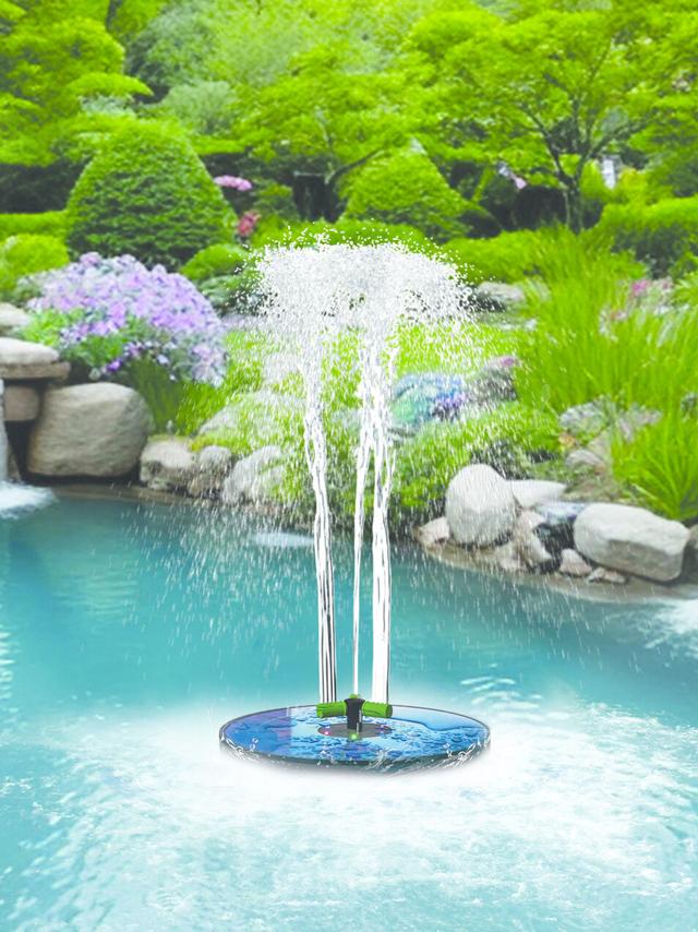 LED Solar Teichspringbrunnen – 180 L/h