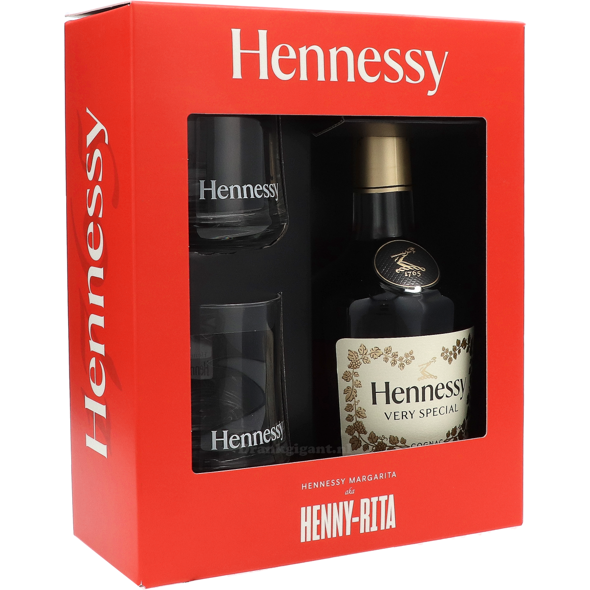 Hennessy VS Henny-Rita Cadeaupakket Met Glazen 70 cl