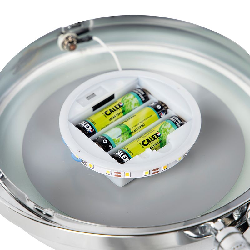 Design wandspiegel chroom incl. LED dim to warm verstelbaar IP44 - Vicino