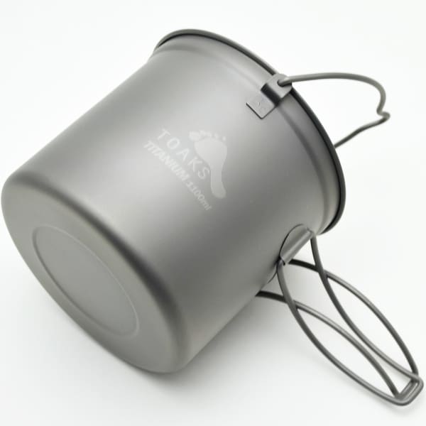 Popote randonnée TOAKS TITANIUM 1100ML POT WITH BAIL HANDLE