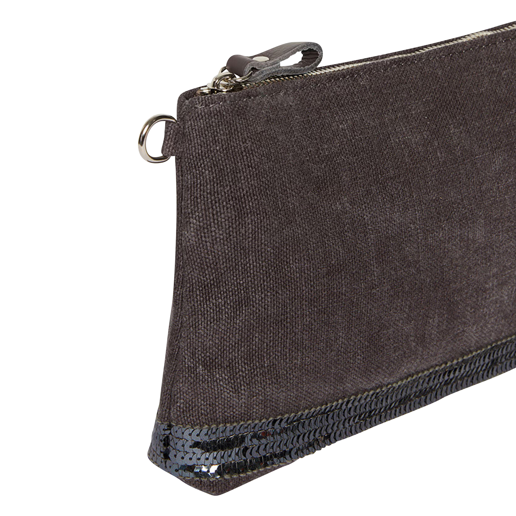 Pochette bandoulière en lin | Marron