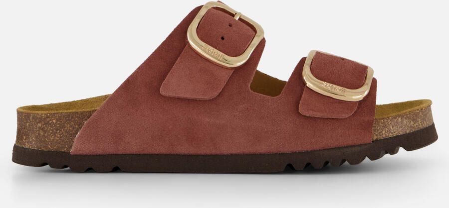 Scholl Brick Red Tweeband Slipper Noelle