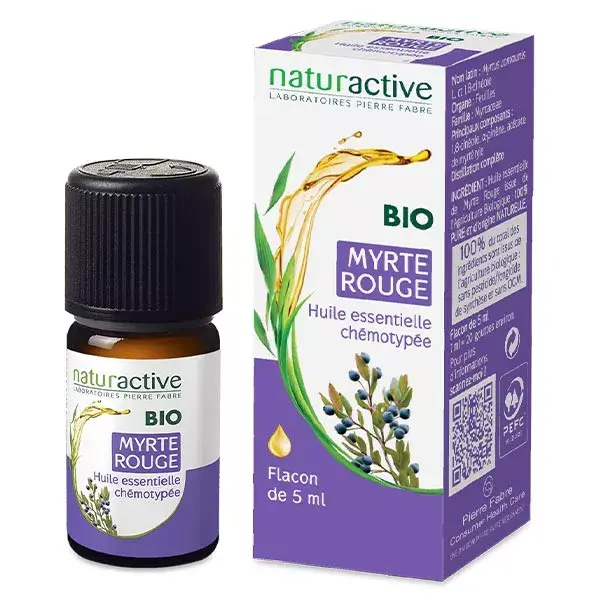 Óleo Essencial de Murta Vermelha Orgânico Naturaactive 5ml