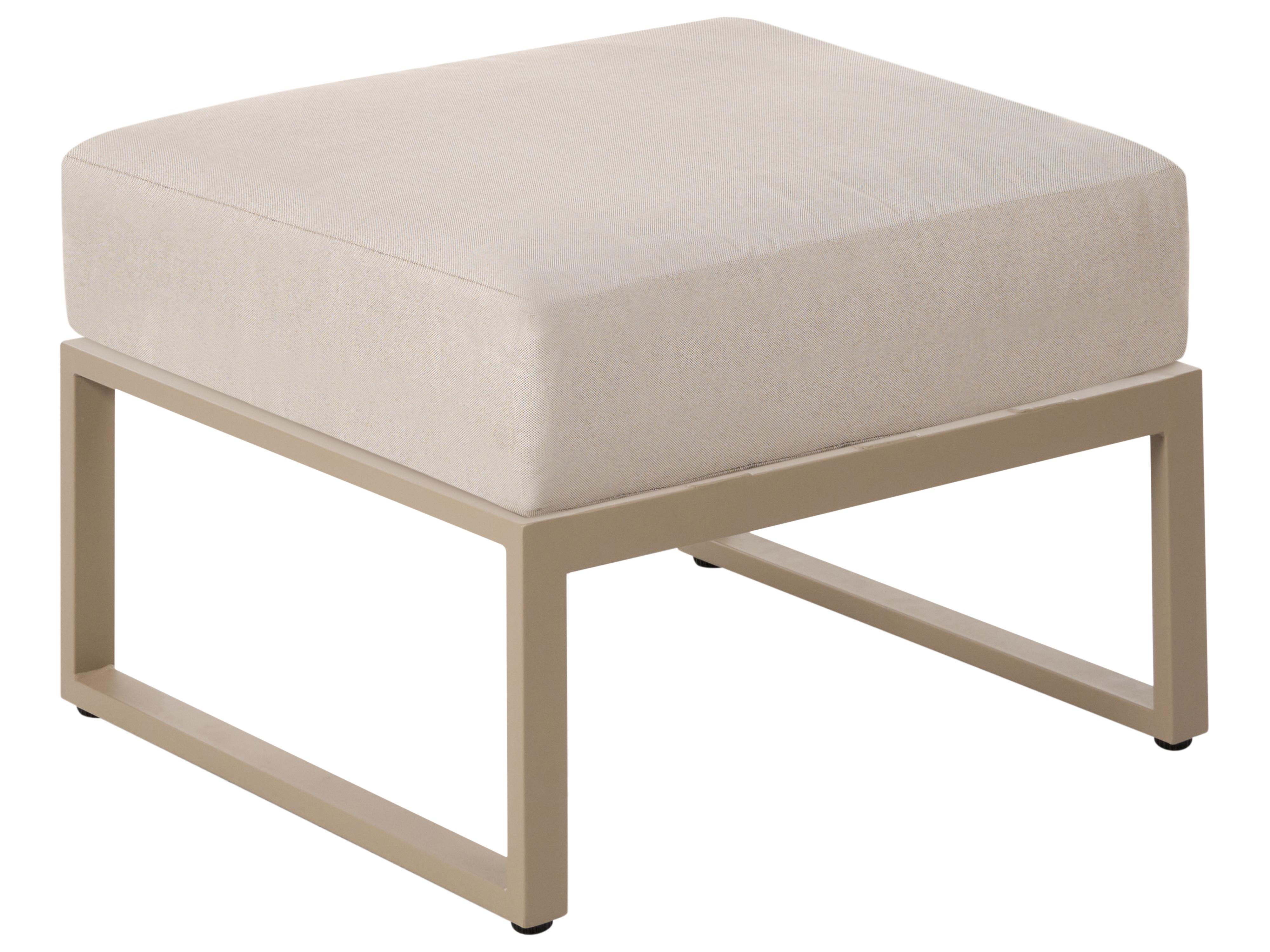 Loungeset met tafel en ottomaan 2-zits NOCI modulair Metaal Beige