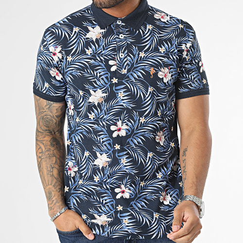 Polo Manches Courtes Bleu Marine