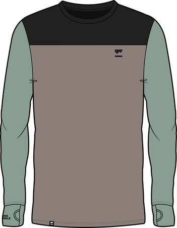 YOTEI Herren-Merino-Langarmshirt  dewcinderblack  L