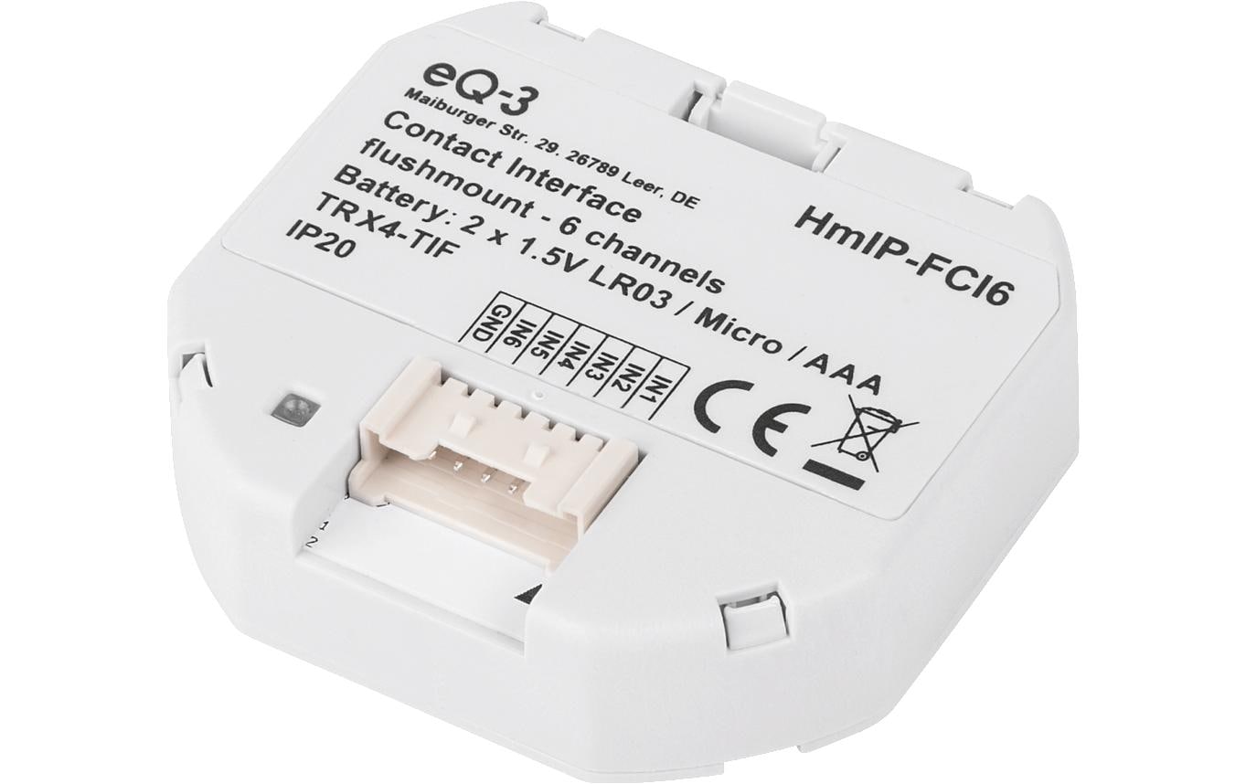 Smart Home Kontakt-Schnittstelle - 6-fachTasterschnittstelle, Schalterschnitttelle, Kontaktschnittstelle, Interface – HmIP-FCI6