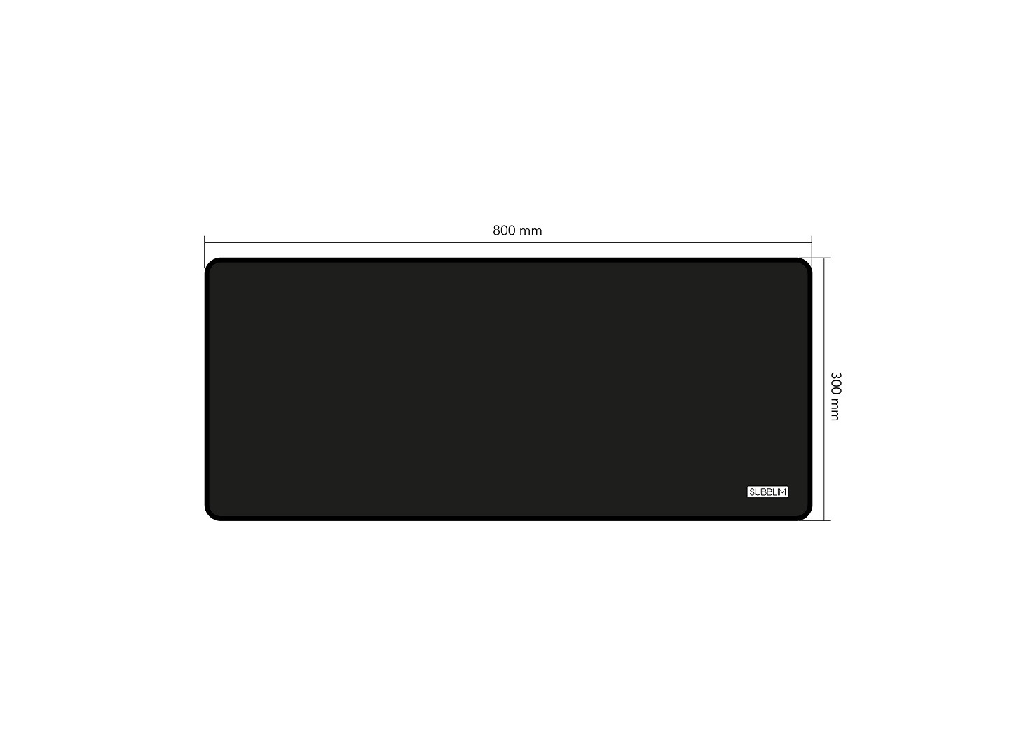 TAPETE RATO RATO S/ FIO SUBBLIM SUBMP-03HP001 PRETO