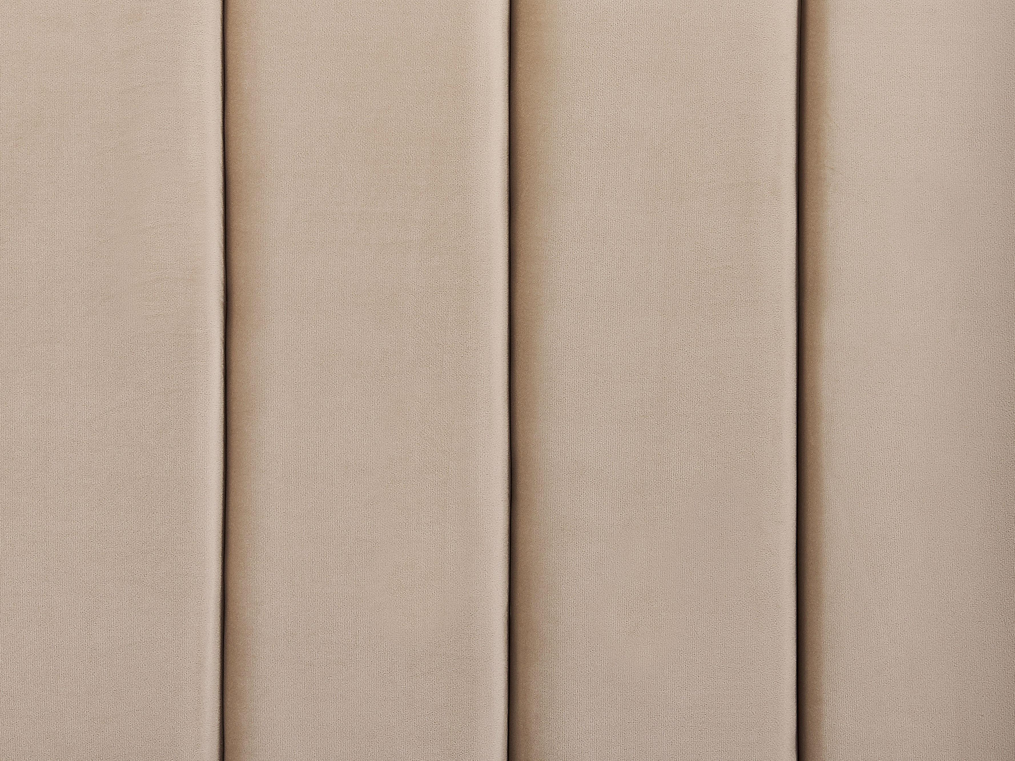 Waterbed met opbergbank Fluweel NOYERS 180 x 200 cm Beige
