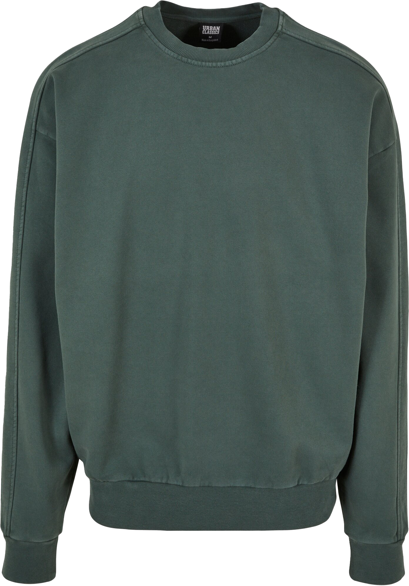 Urban Classics Terry Garmet Dye Sweatshirt Grün