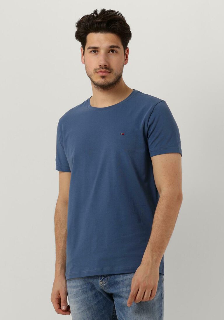 TOMMY HILFIGER donkerblauwe tommy hilfiger t-shirt stretch extra slim fit tee