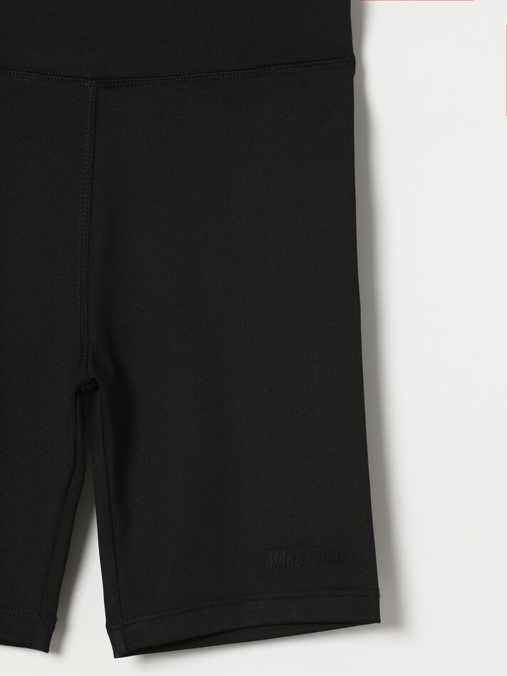 Calça legging esportiva para ciclismo - Preta