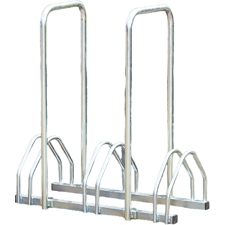 Râtelier 3 vélos avec 2 arceaux pour antivol