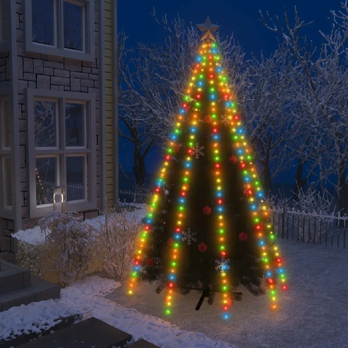 vidaXL Guirlande LED sapin Noël