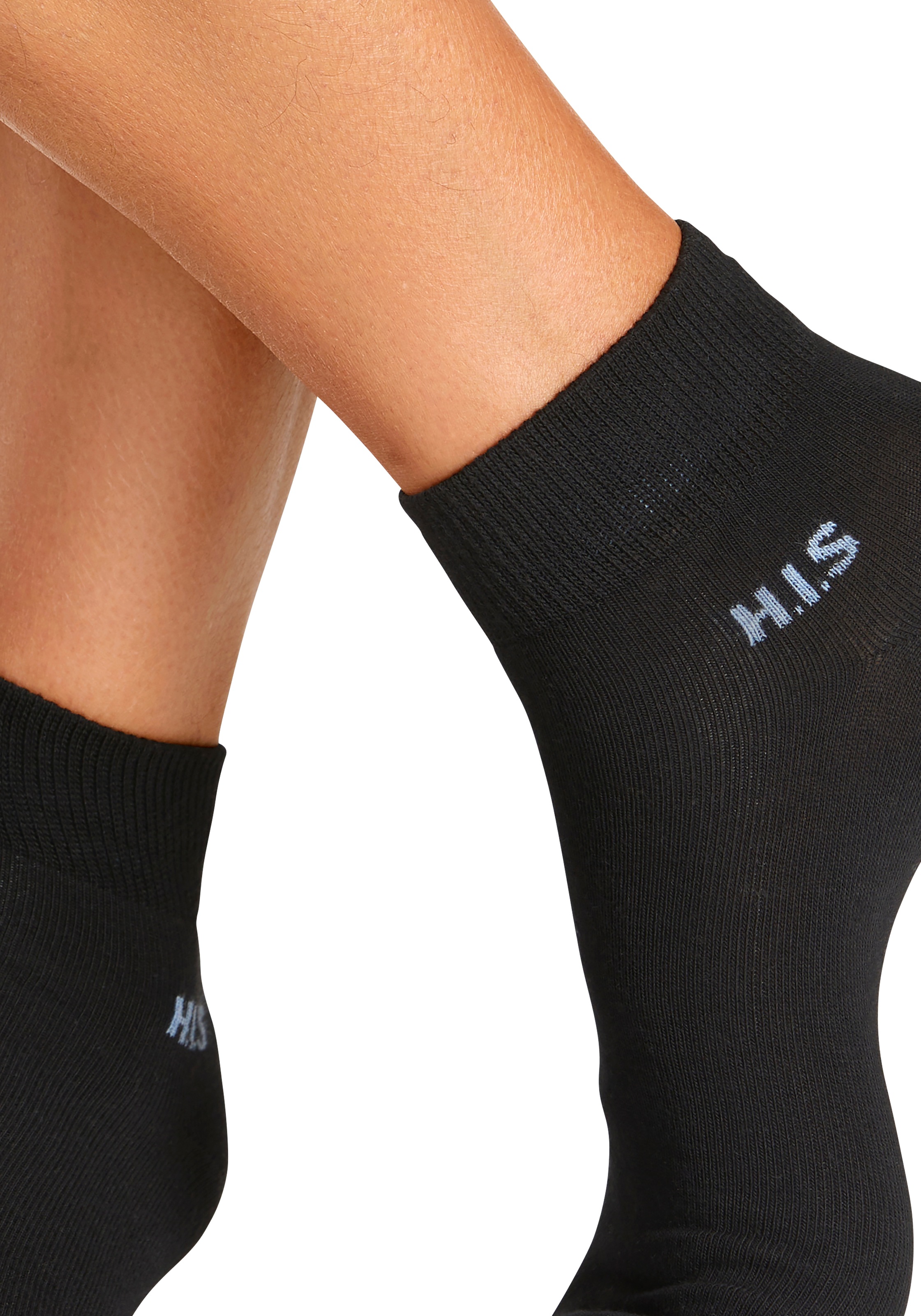 H.I.S Kurzsocken Packung, 10 Stk. tlg. mit farbigem Innenbund