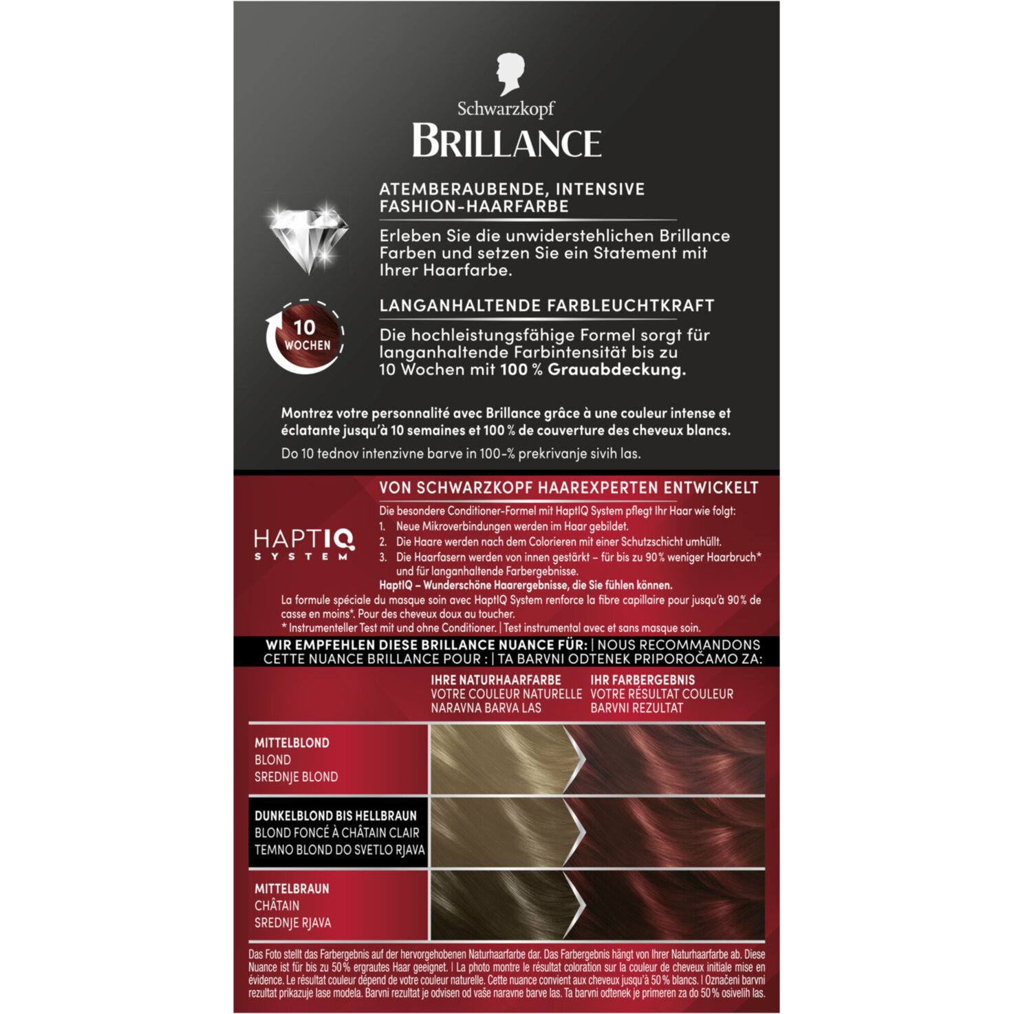 Schwarzkopf Brillance Intensiv-Color-Creme 872 Intensivrot