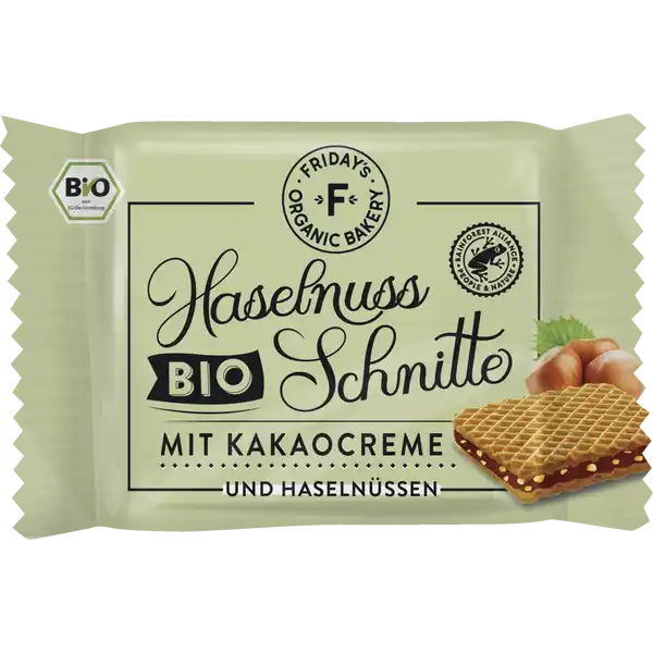 Bio Haselnuss Schnitte