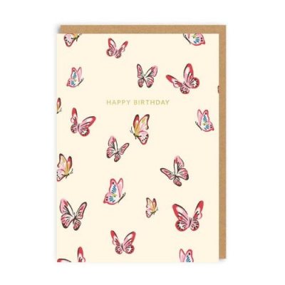 Happy Birthday Butterflies Card