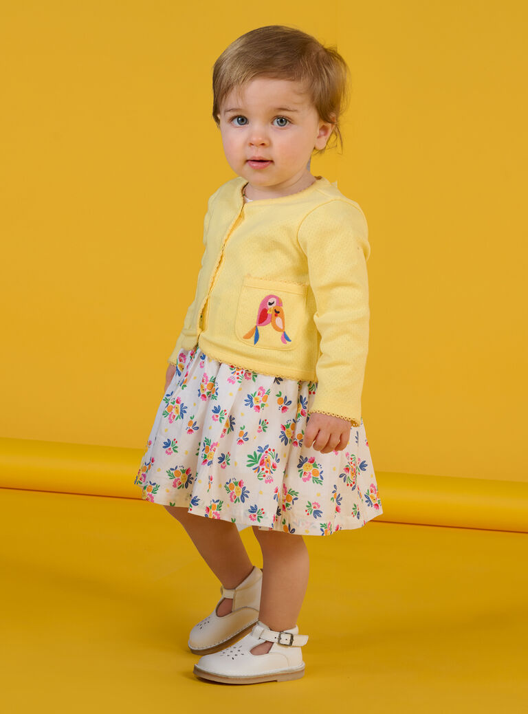 Cardigan safran pâle