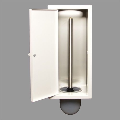 Etsero Brush-up inbouw toiletborstel wit