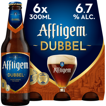 Affligem Dubbel Bier Fles 6 x 300ml