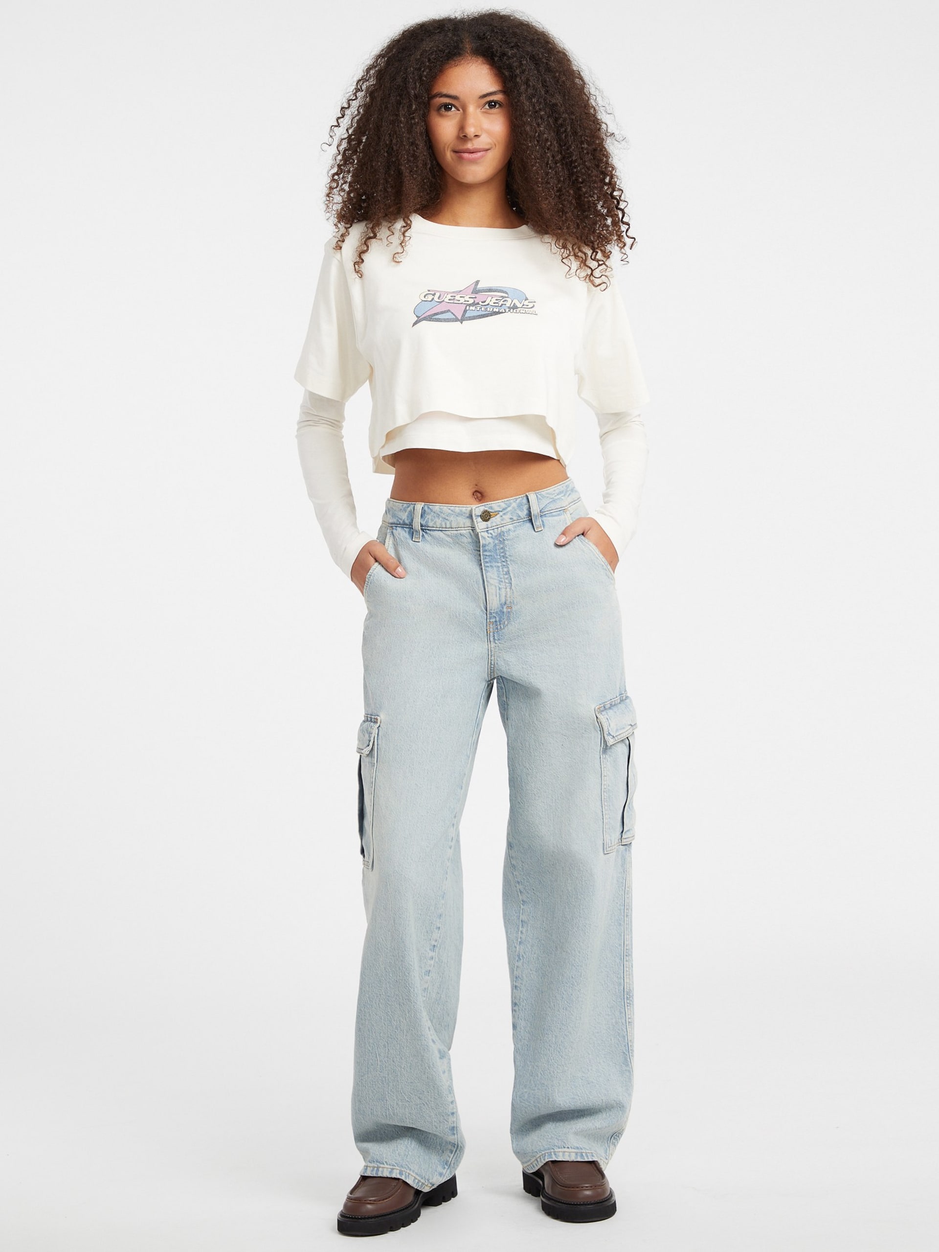 Camiseta Boxy Star Logo Twofer
