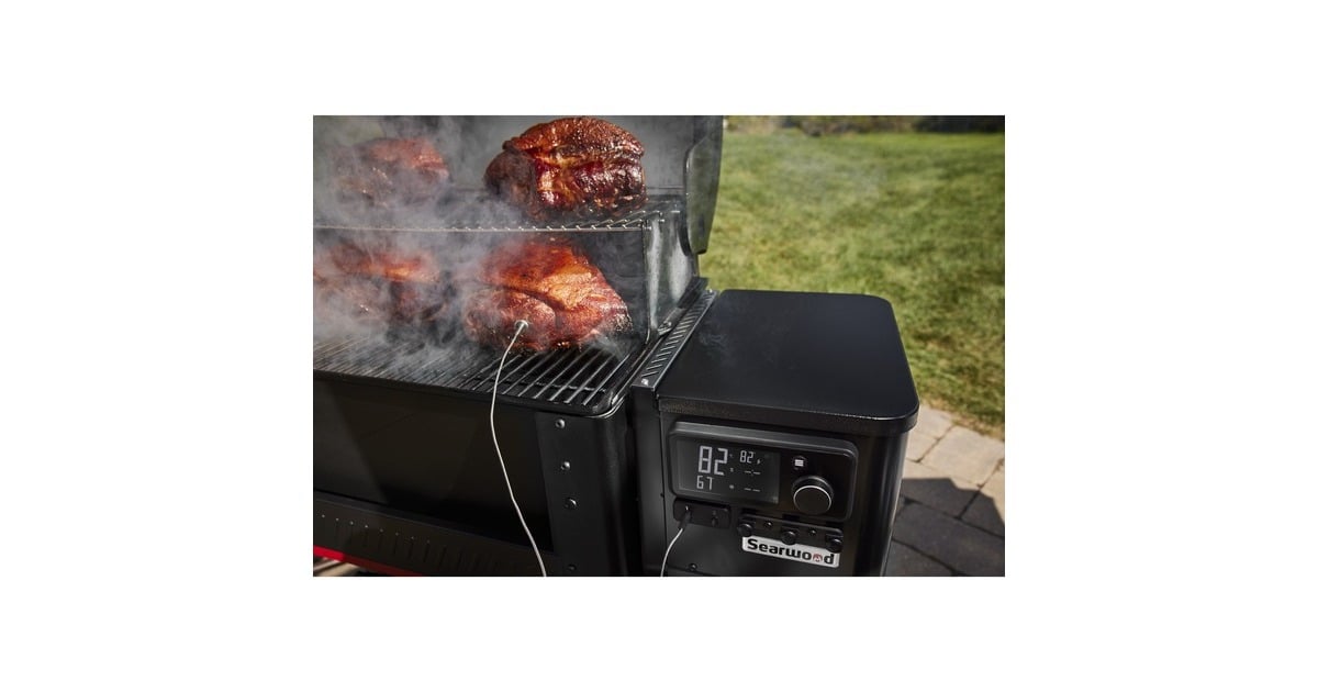 WeberSearwood Pellet Grill barbecue  (Zwart, WLAN en Bluetooth, bediening via app)