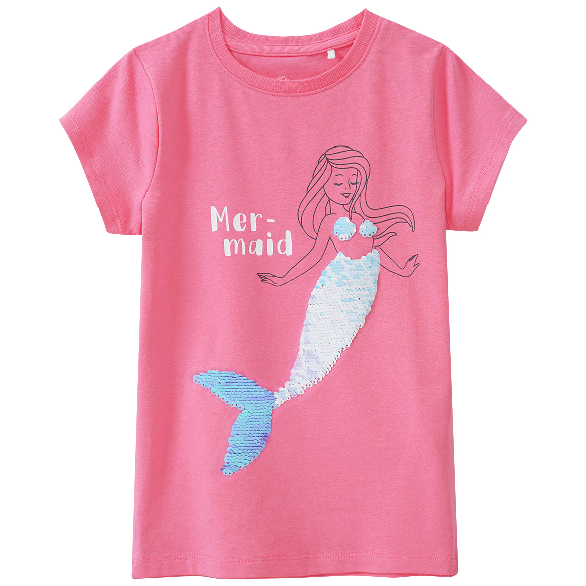 Topolino Mädchen T-Shirt mit Wendepailletten pink