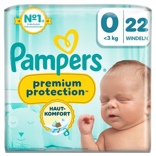 Pampers Premium Protection Windeln Gr.0, Single Pack,