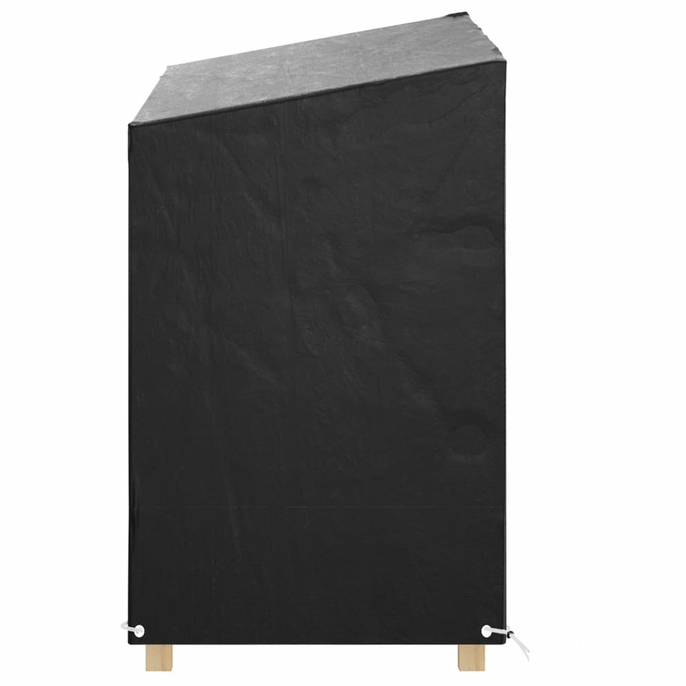 Housses de balancelle 2 pcs 8 œillets 125x90x135/165 cm pe