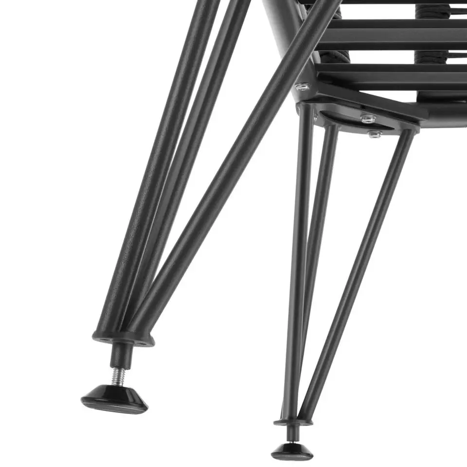 tectake Loungestoelen set Sundo in touwdesign, Antraciet