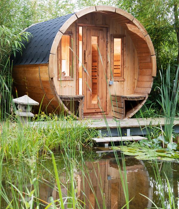 Wolff Finnhaus Saunafass 280 de luxe Bausatz,