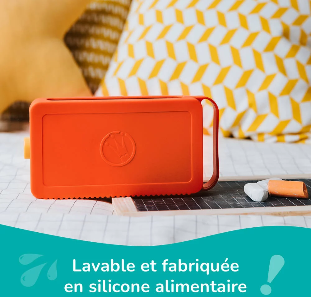 LUNII -  ODILE - COQUE DE PROTECTION SILICONE ORANGE POUR CONTEUSE MA FABRIQUE A HISTOIRES