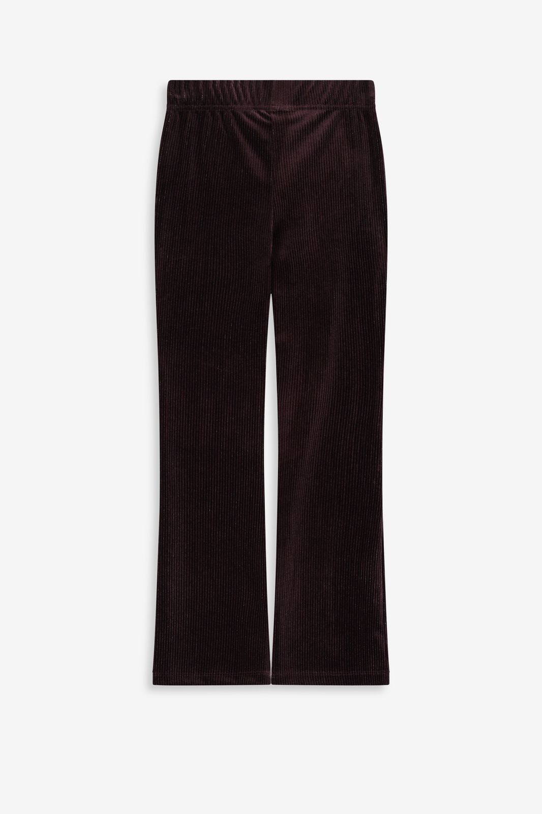 Donkerbruine flared legging
