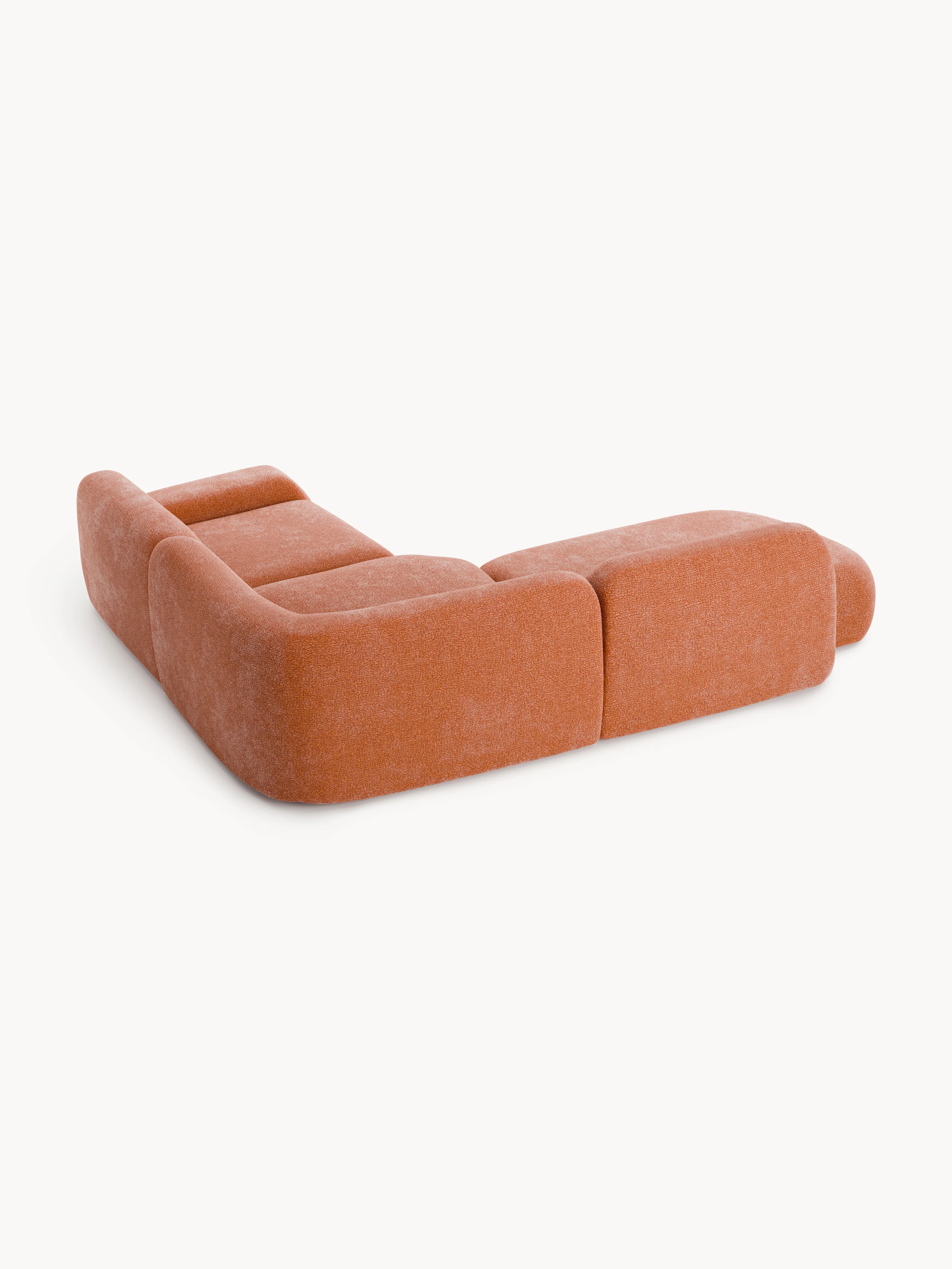 Modulaire hoekbank Wolke (4-zits) met chaise longue