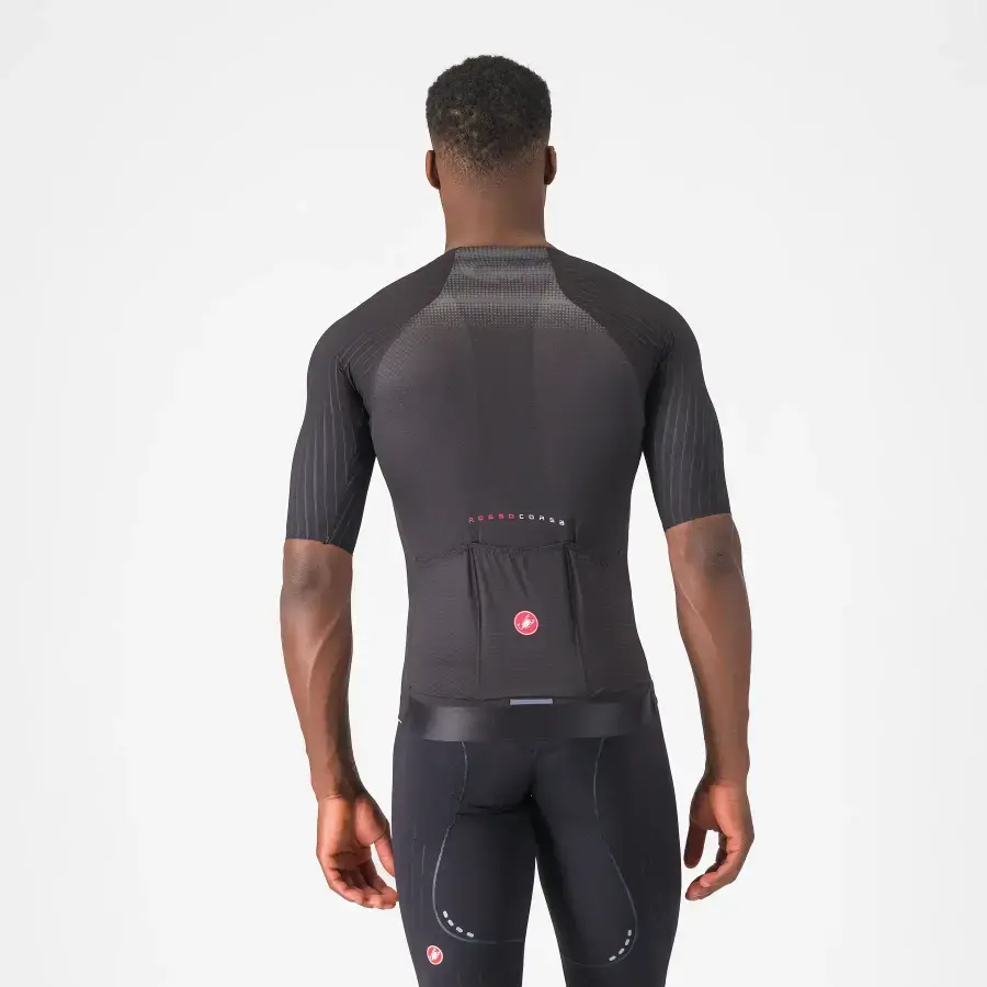 Castelli Aero Race 8S Fietsshirt Korte Mouwen Zwart Heren
