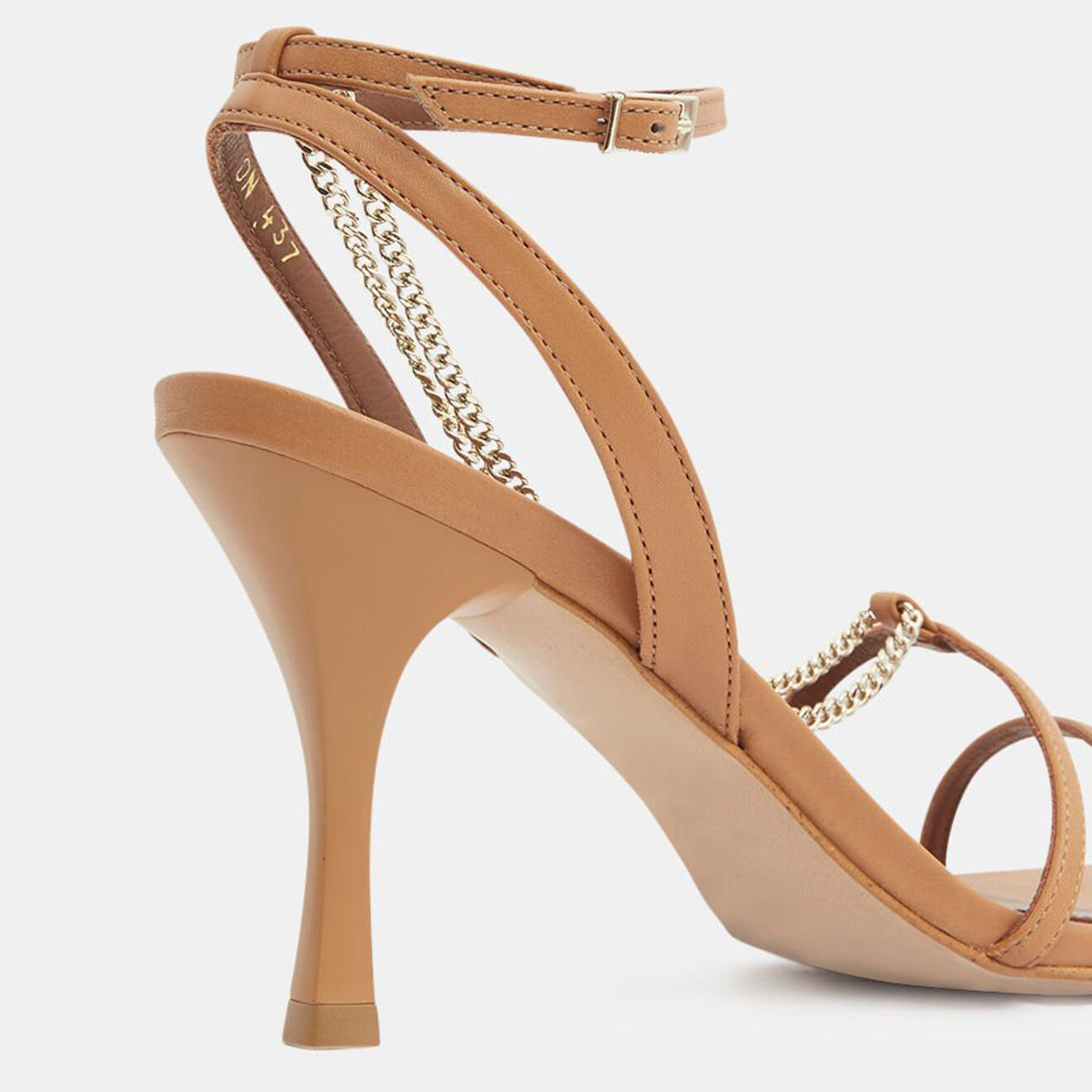 Alohas Sandales en Cuir Loan camel - Talon 8 cm