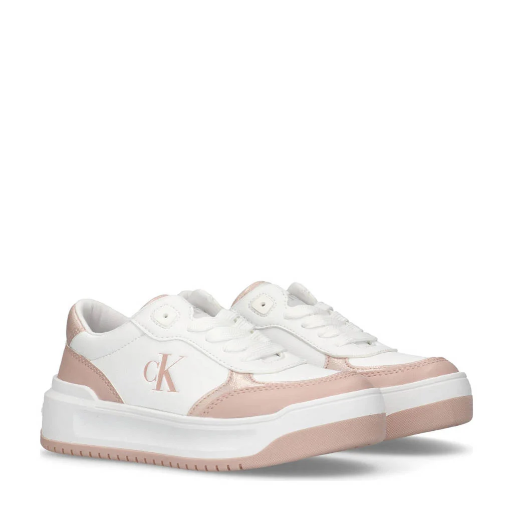 Calvin Klein sneakers roze/wit