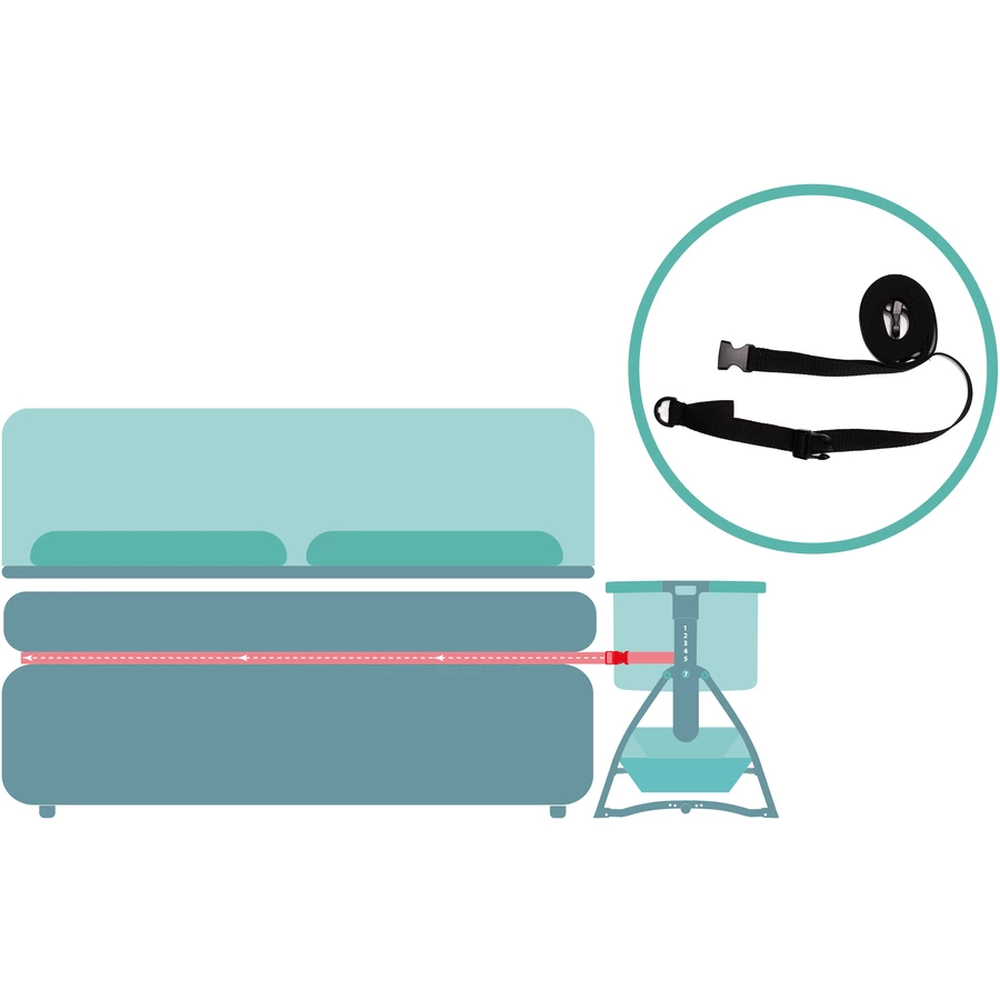 fillikid Beistellbett Scandic grau melange