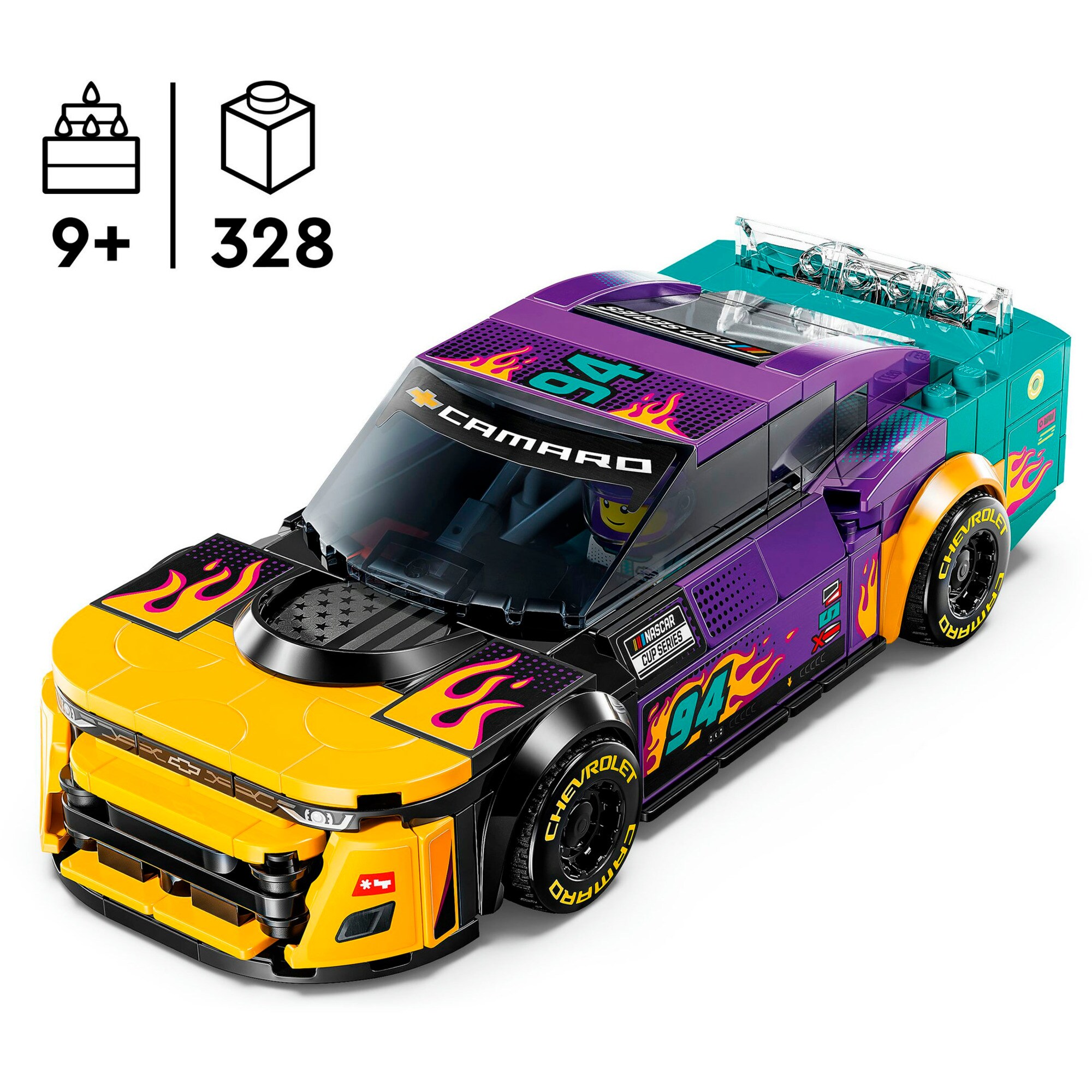LEGO Konstruktionsspielzeug Speed Champions NASCAR Next Gen Chevrolet Camaro ZL1